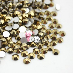 Strasuri din Cristale 100 bucati SC045 Aurii Metalizat 1.3mm 